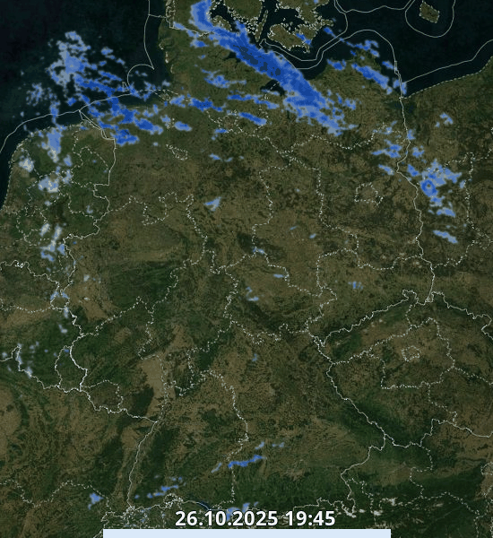 Regenradar Zum animierten Regenradar