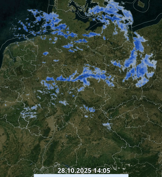 Regenradar Zum animierten Regenradar